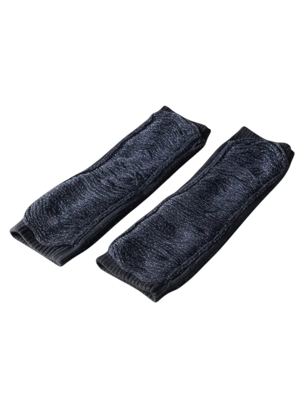 Rare: new Pencey ✵ Fringe Fingerless Gloves ✵ Black Metallic ✵ Edgy Chic Blingy